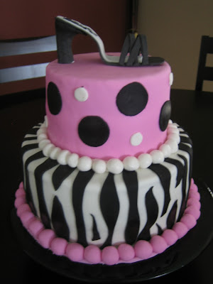 fondant cakes zebra