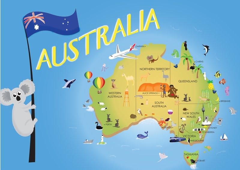 Pip's Perspective Map of Australia Children from 36 years of age