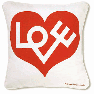 romantic pillow Alexander+girard+love+pillow