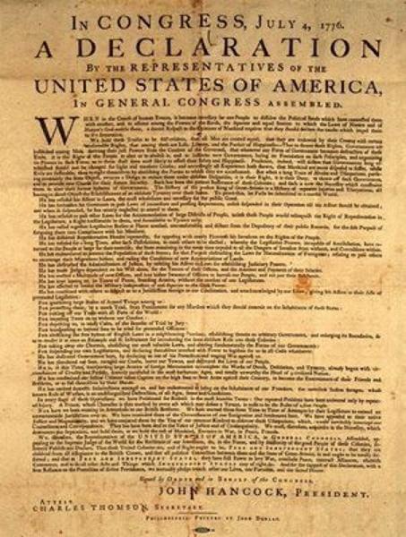 DECLARATION OF INDEPENDANCE