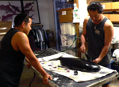ulua gyotaku