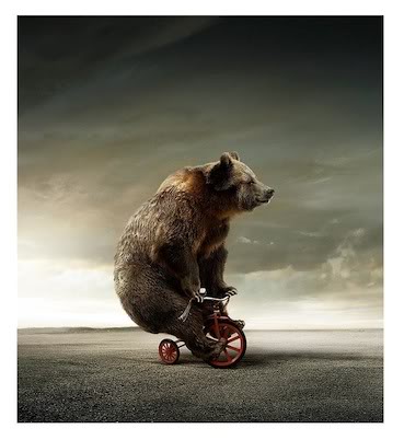 Bears Riding Unicycles
