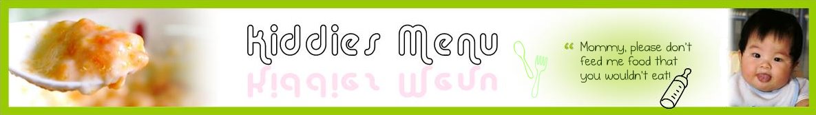 Kiddies Menu