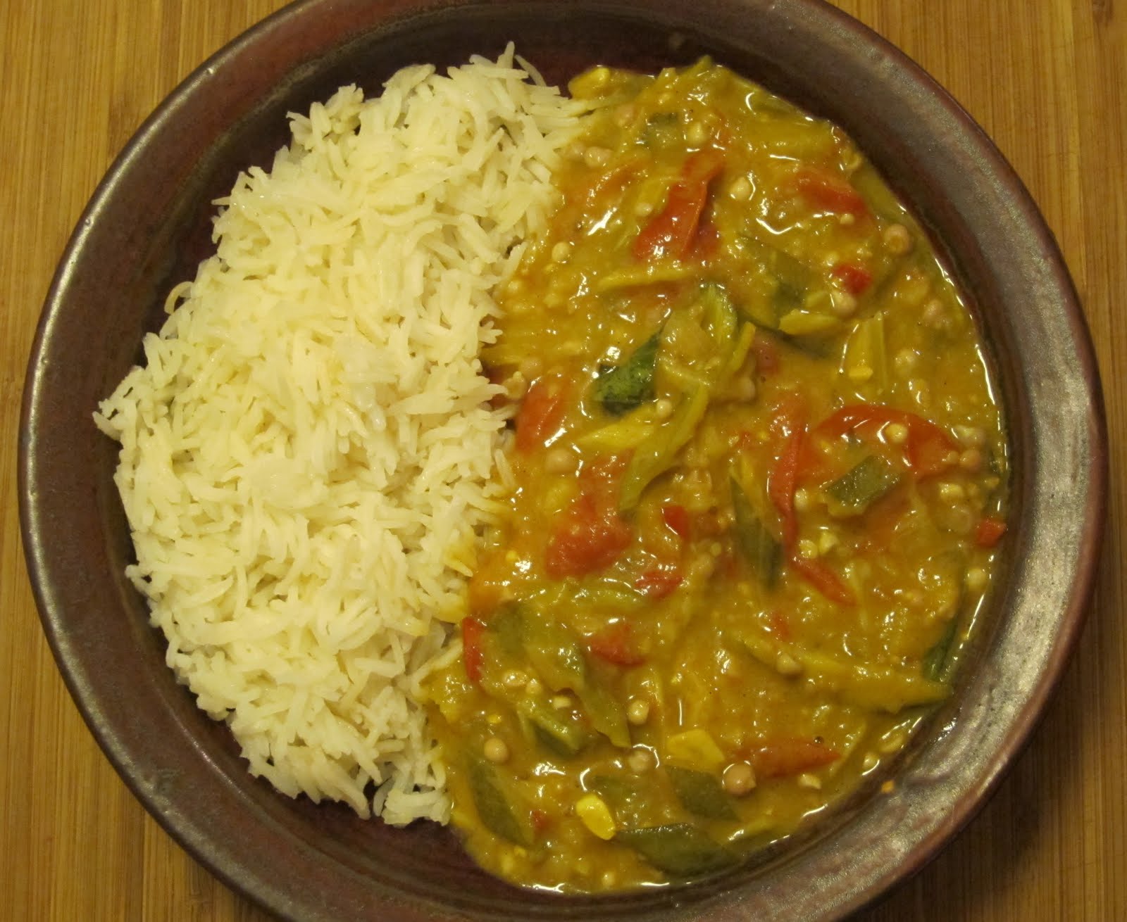 Real Life Kitchen Curried Eggplant & Okra Stew