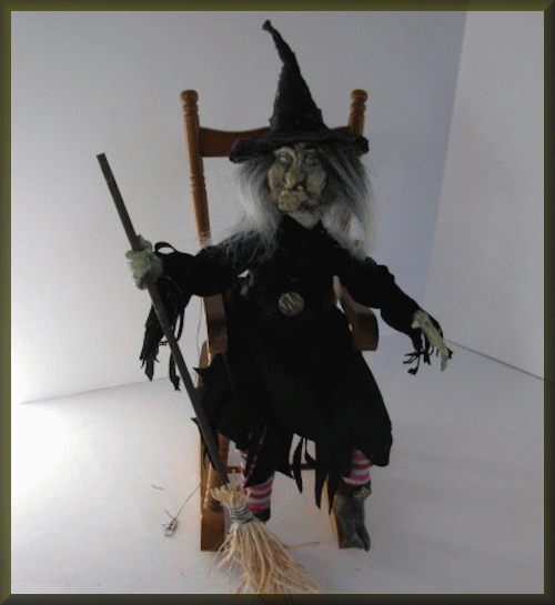 apple head witch doll