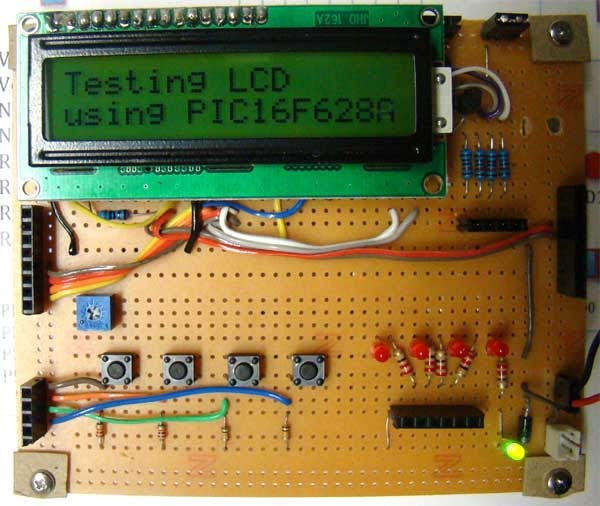 Experiments with PIC16F628A Experiment No. 3 LCD Interface in 4bit Mode
