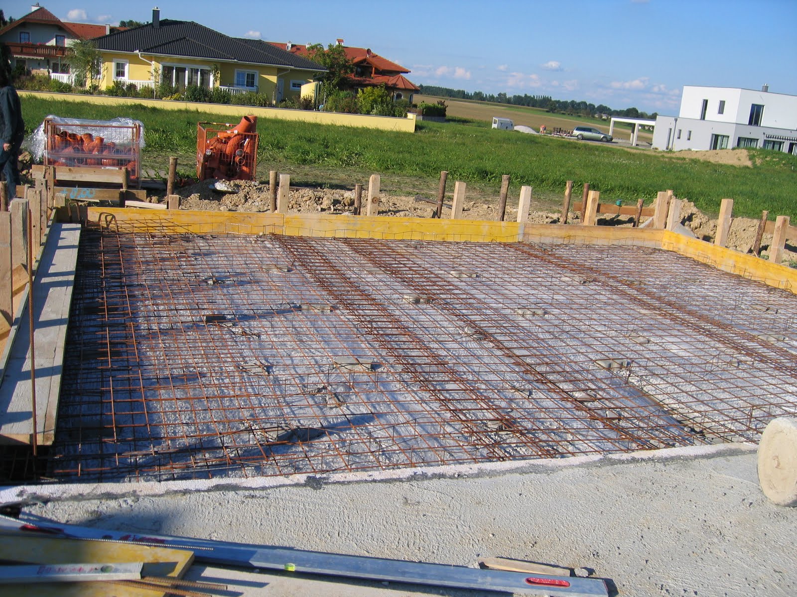 hinter'm Holz 9: Garagenbodenplatte...