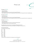 New Prices Beginning Januray 2010