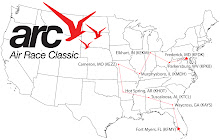Air Race Classic Route Map