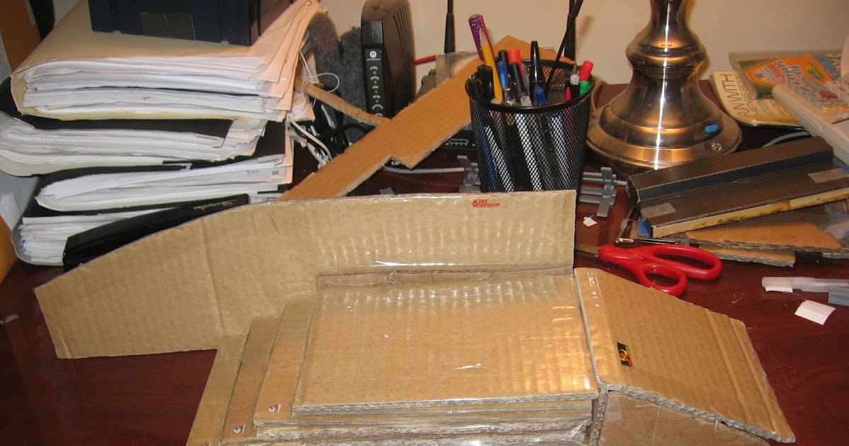 Homemade Fingerboard Ramps Stair Set with Ledge