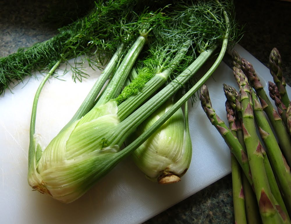 last call for corn shaved asparagus and fennel salad (with slow