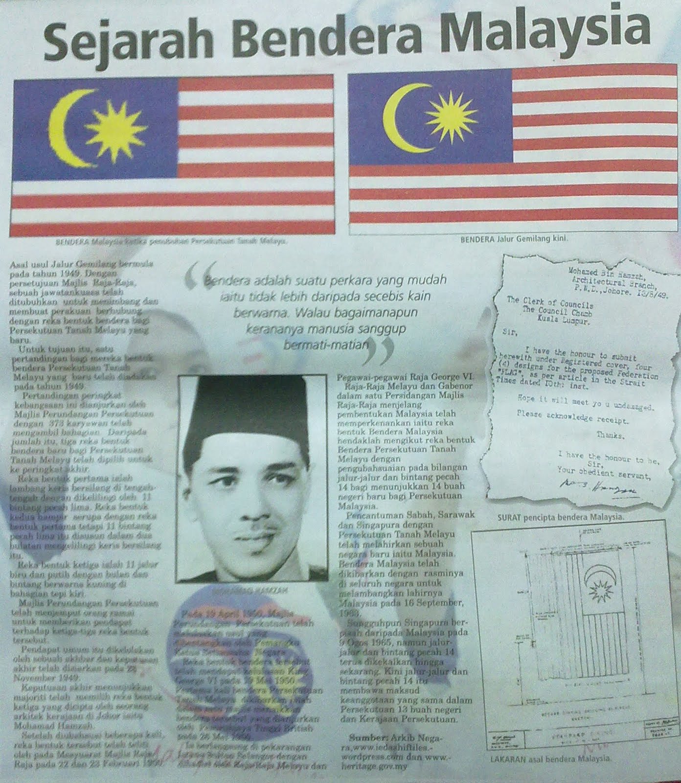 SEKOLAH KEBANGSAAN MANONG Sejarah Bendera Malaysia