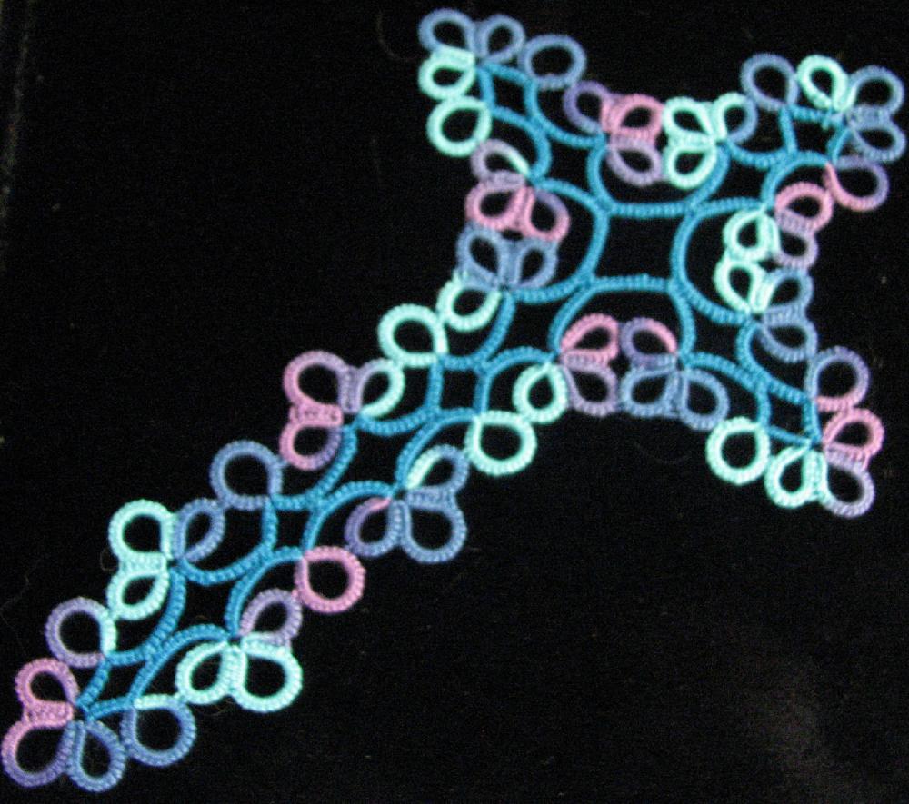 Stitching 'n' Knitting Tatted Cross