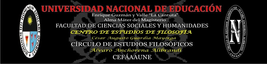 CÍRCULO DE ESTUDIOS FILOSÓFICOS D LA UNIVERSIDAD NACIONAL DE EDUCACIÓN. iii conef,www.cefaaa-une.tk