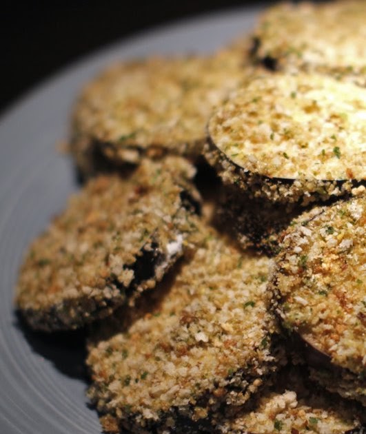 The Chubby Vegetarian Crispy Eggplant Sandwich with RoastedGarlic