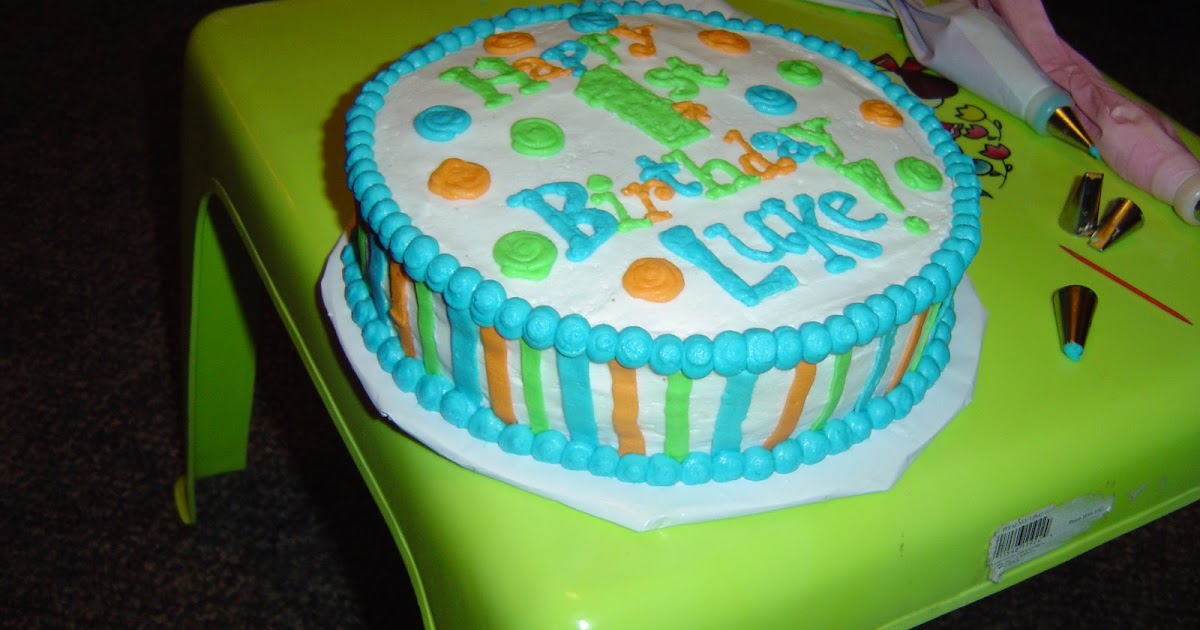 Covey's Cake Creations: 1st Birthday Cake--Boy