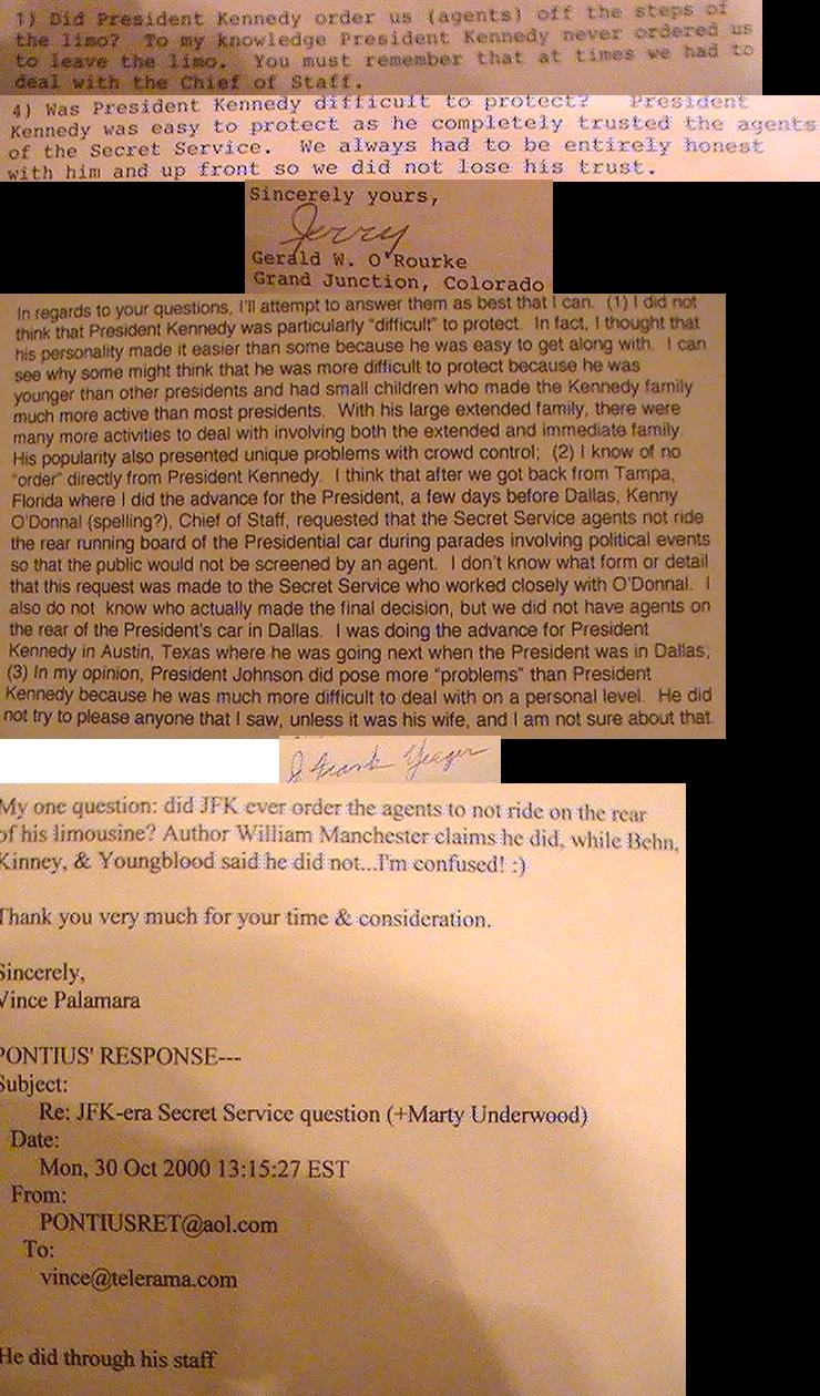 Agents O'Rourke, Yeager (Blaine's partner in Tampa) and Pontius ALSO blamed the staff, NOT JFK!
