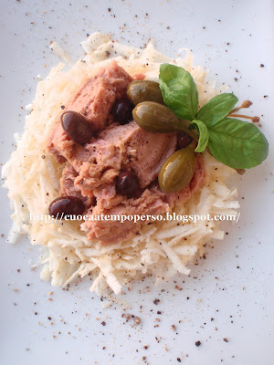ricetta insalata sedano rapa tonno taggiasche cocunci ricetta insalata sedano rapa tonno taggiasche cocunci