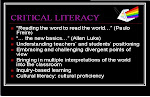 Facet 7: Critical Literacy