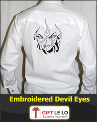 Embroidered Devil Eyes