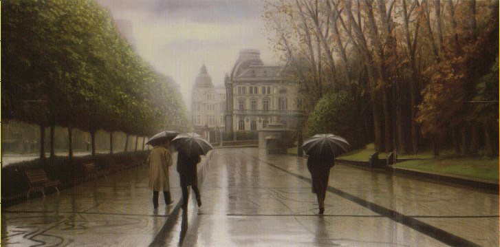 Oviedo y la pintura Paseo de los Álamos