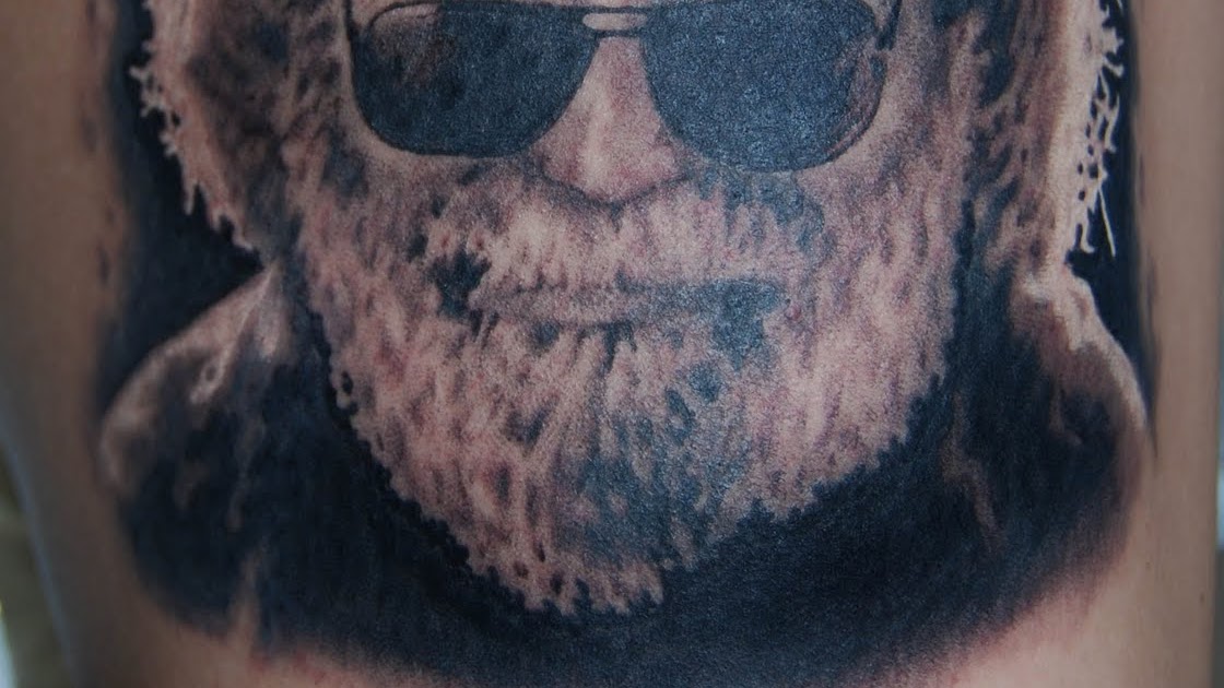 Grateful Dead Tattoos GD Tattoo 37 Jerry Garcia in Black and White