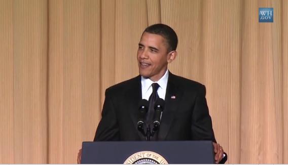 Obama's funny speech includes the famous F-bomb deal (Joe Biden style),