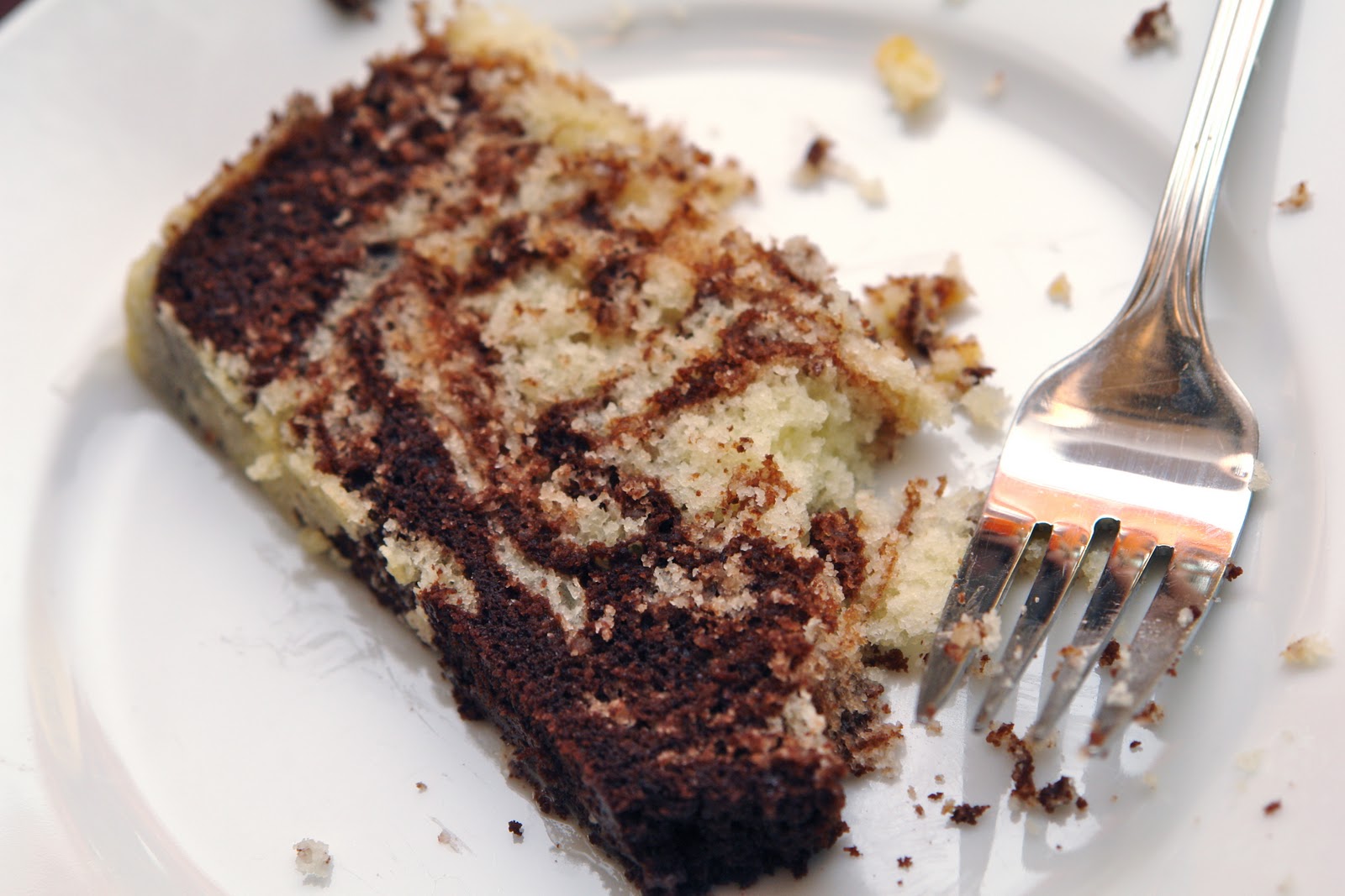 booturtle's show and tell Baking Martha's Marble Cake with White