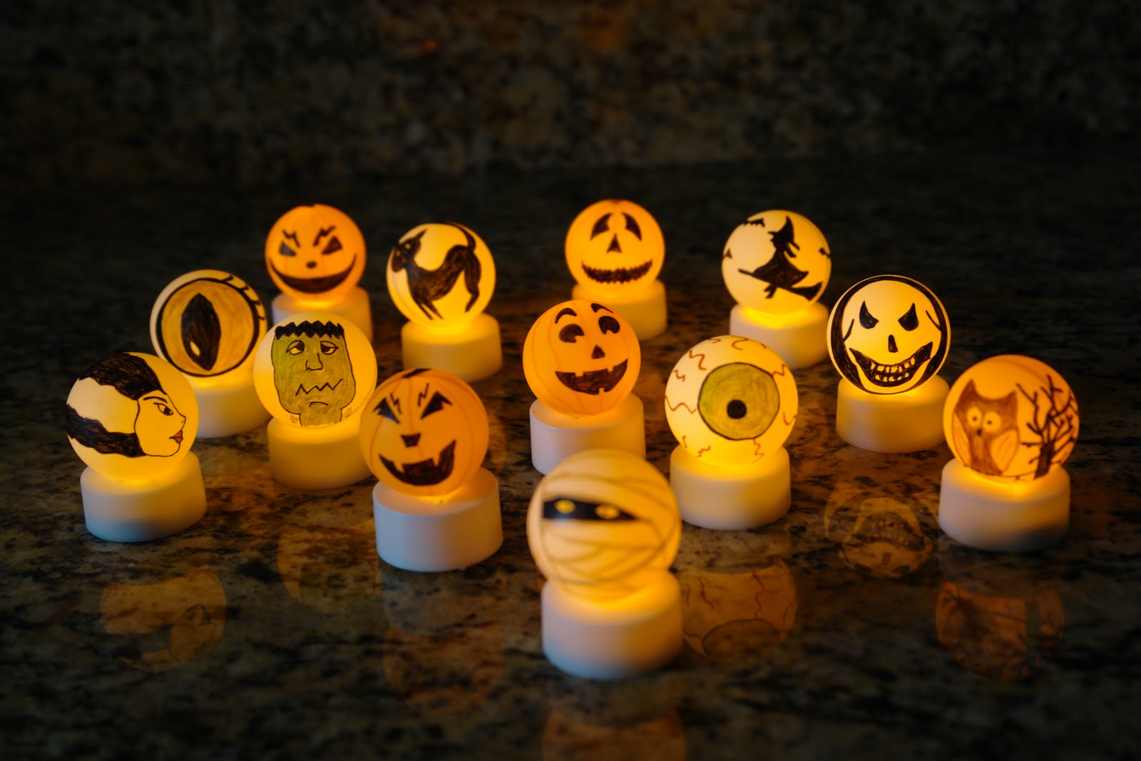 booturtle�s show and tell Make Your Own Halloween Tea Lights