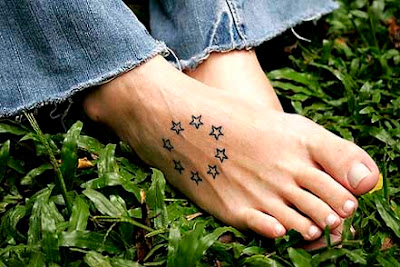 picture of star ankle tattoos