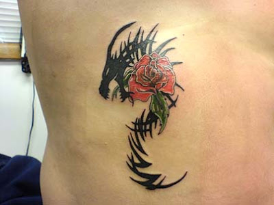 Picture of tribal rose tattoo