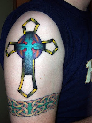 tribal cross tattoo design · free cross tattoo designs