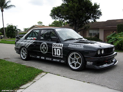 and this Black BMW E30 M3 have got some Silver graphics logos too and this Black BMW E30 M3 have got some Silver graphics logos too
