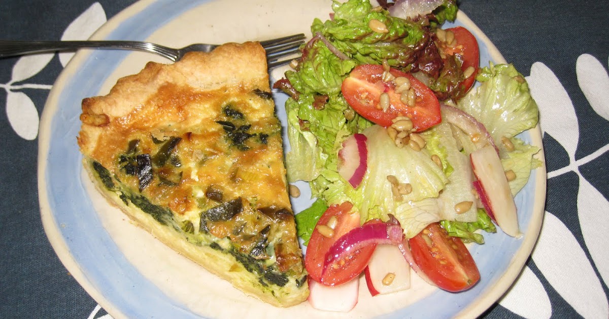 Cooking without a Net Baking Class Spinach, Leek and Gruyere Tart