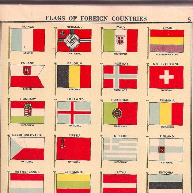 the finding kind Old Flags (found in a 1940's atlas)