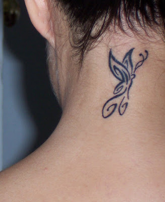 Categories: Butterfly Tattoo, Free tattoo designs, Neck Tattoo.