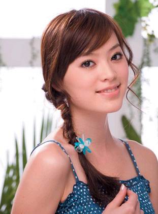 side swept bangs hairstyles. Haircut with side swept bangs and braid