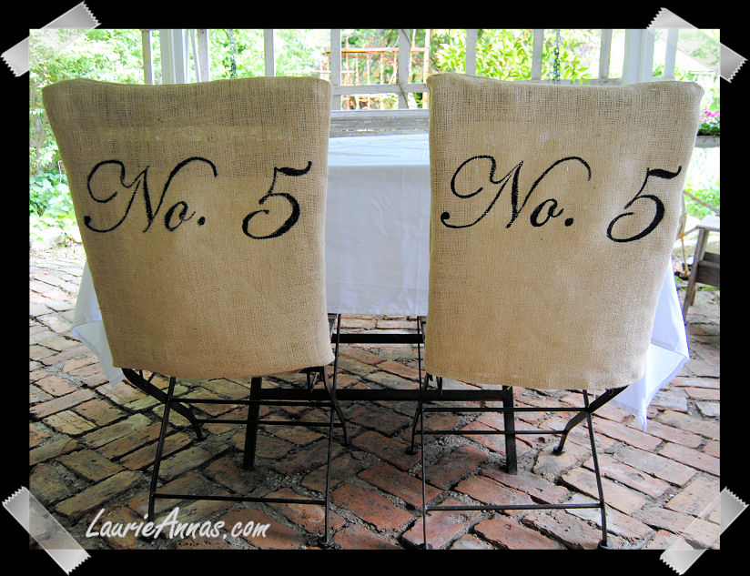 LaurieAnna's Vintage Home Chair Covers Make Your Own Tutorial