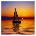 Sailing at Sunset - 黄昏中归航