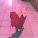 rosa de origami
