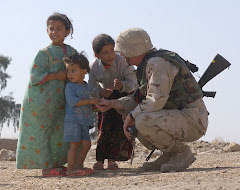 Soldier Befriending Iraqi Children