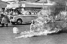 Buddhist Monk Sets Himself on Fire in Protest