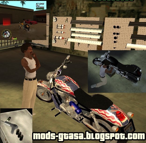 Garage Bike Mods GTA San Andreas
