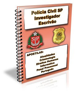 apostilapoliciasp Apostilas Polícia Civil SP   Investigador e Escrivão
