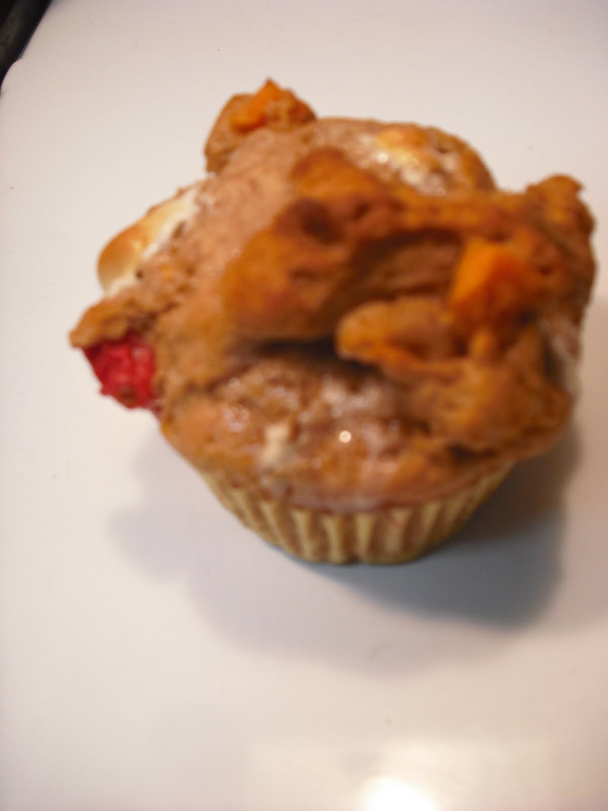 a cranberry sweet potato marshmallow muffin recipe to