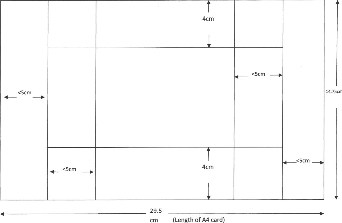 tri fold card template