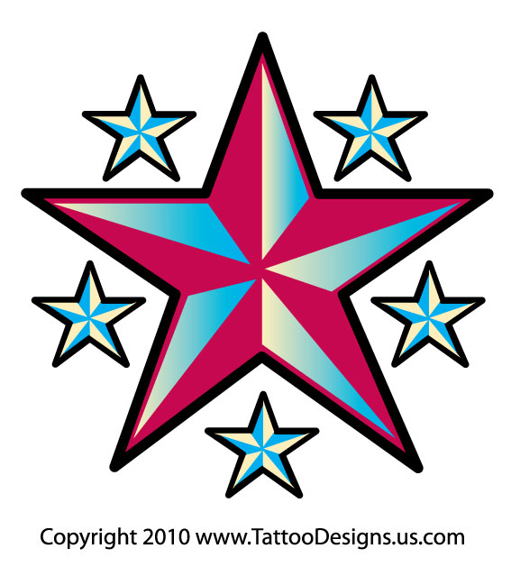 Tattoo Design Rockabilly Star Tattoo Design