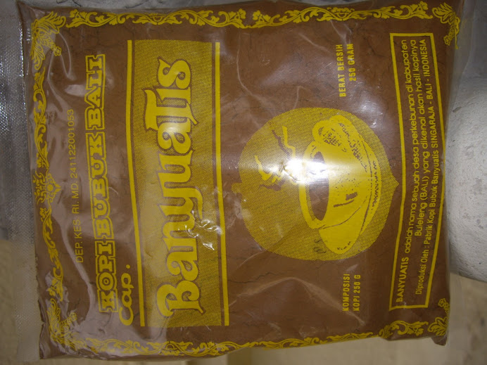 BANYUATIS BRAND COFFEE POWDER (BUBUK) FROM THE GODS, 250 GRAMS