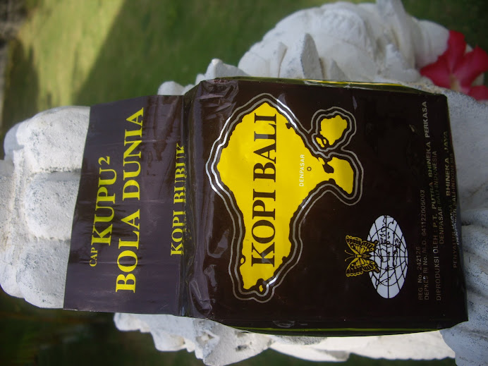 BROWN ALUMINUM FOIL PACK--BALI COFFEE (KOPI BALI )--COFFEE POWDER OR MEDIUM FINE GRIND