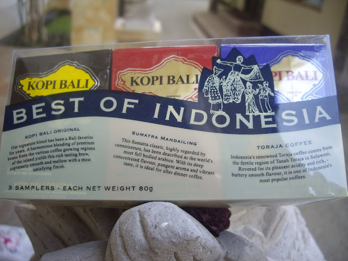 BEST OF INDONESIA--THREE PACK SAMPLER: KOPI BALI ORIGINAL, TORAJA COFFEE, SUMATRA MANDAILING